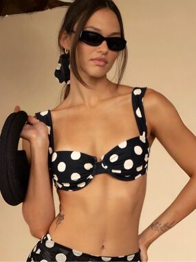 MONTCE POLKA DOT BELLA BIKINI TOP & LULU BIKINI BOTTOM